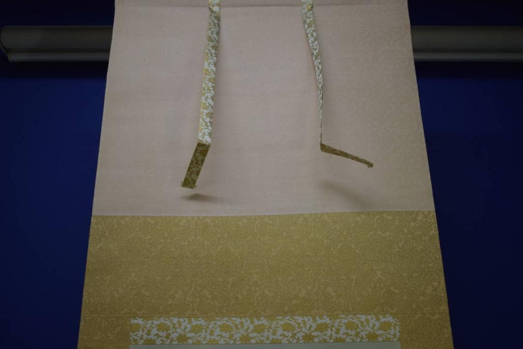 真作/島津華山/鯉図/桐共箱付/布袋屋掛軸HI-938