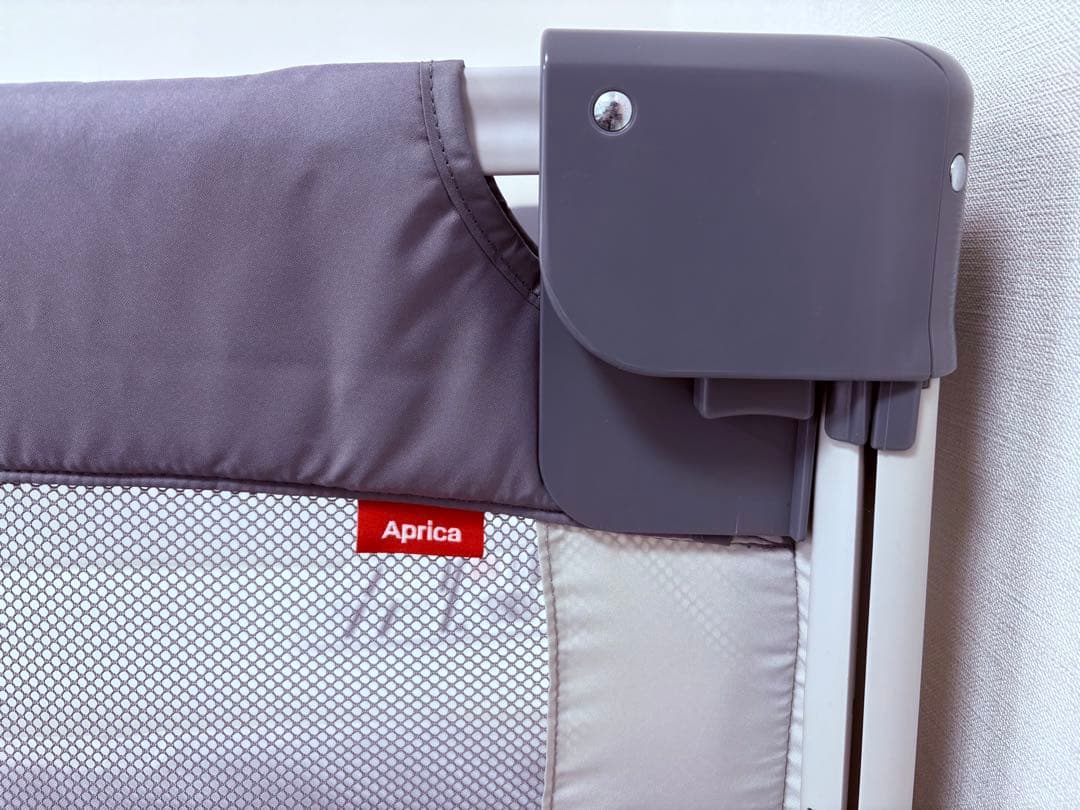 Aprica ココネルエアーAB グレーベアー ベビーベッド