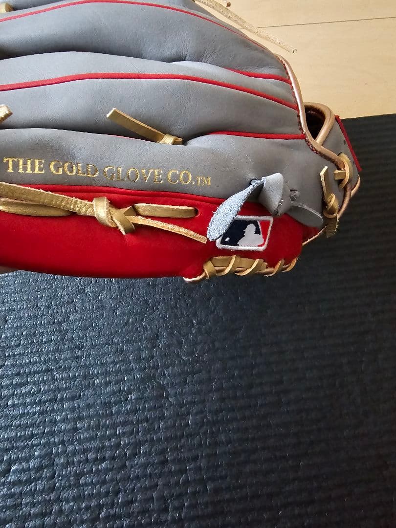 Rawlings Trap-Eze 軟式野球グローブ グレー/レッド