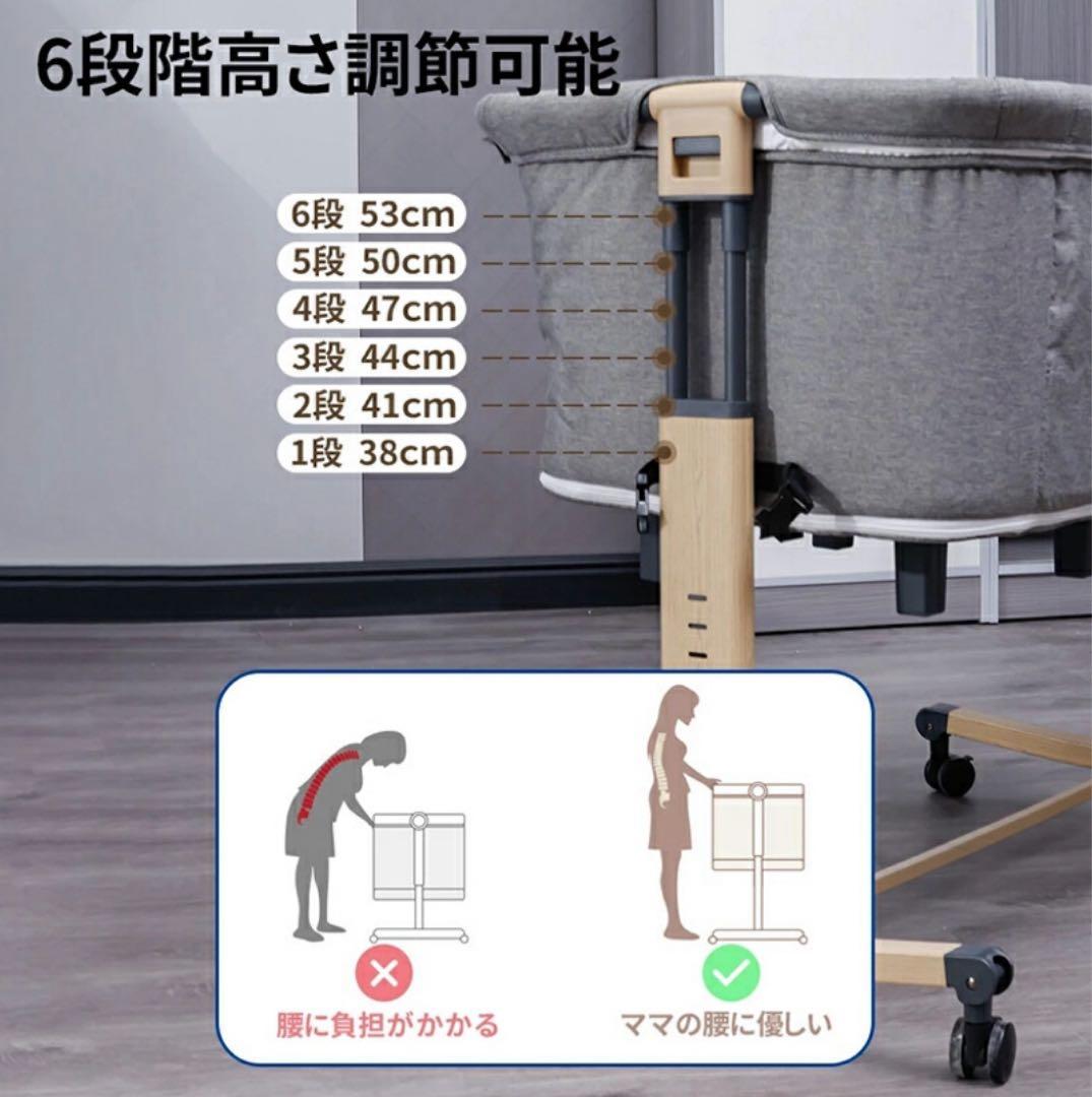 新品半額未使用未開封！ベビーベッド 折りたたみ添い寝ベッドプレイヤード 帰省