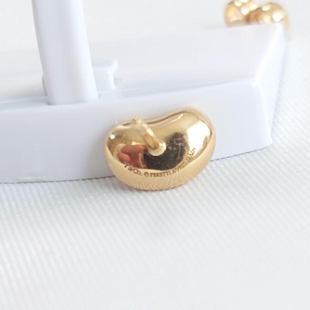 【現行品】 ティファニー K18 ビーンズ ピアス 片耳用 5349