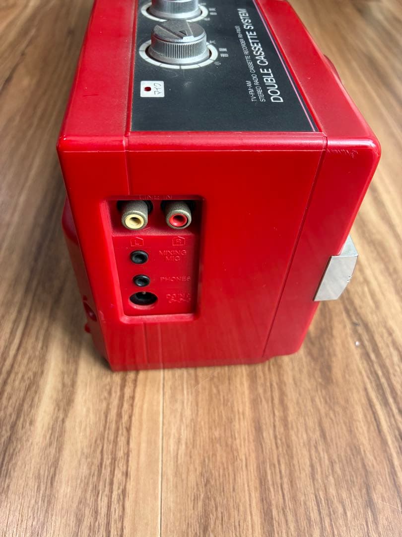 ナショナル ダブルラジカセ赤　RX-FW20