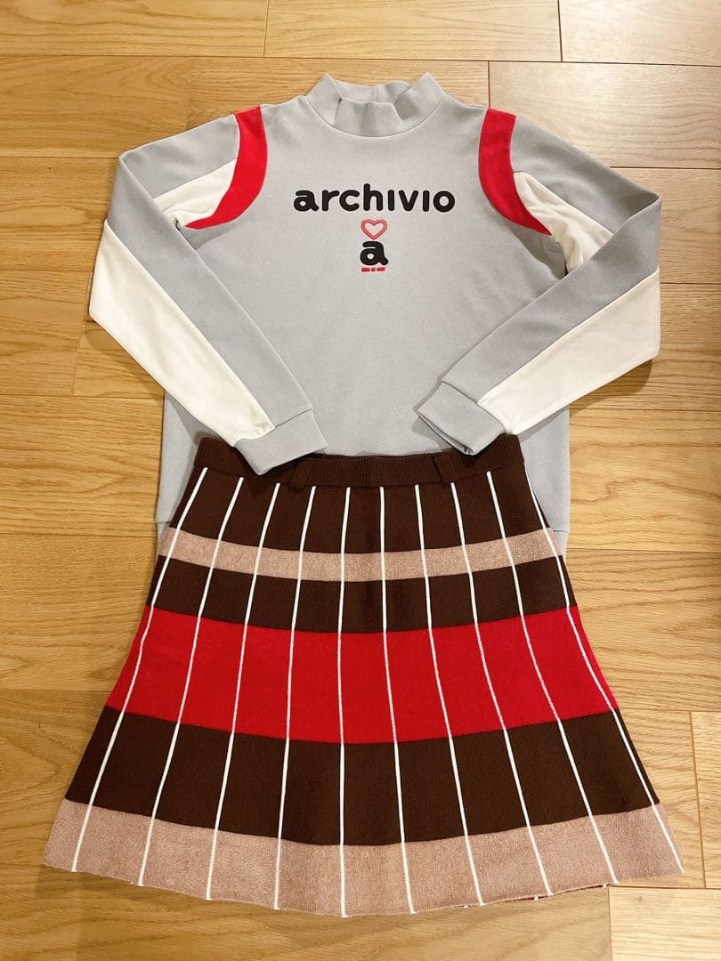 archivio プルオーバー　ニットスカート　セット　36