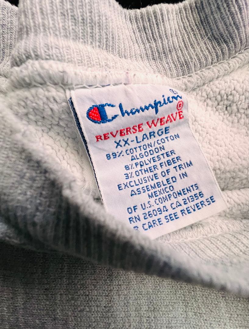 Champion 刺繍 90's Reverse Weave カレッジ xxl