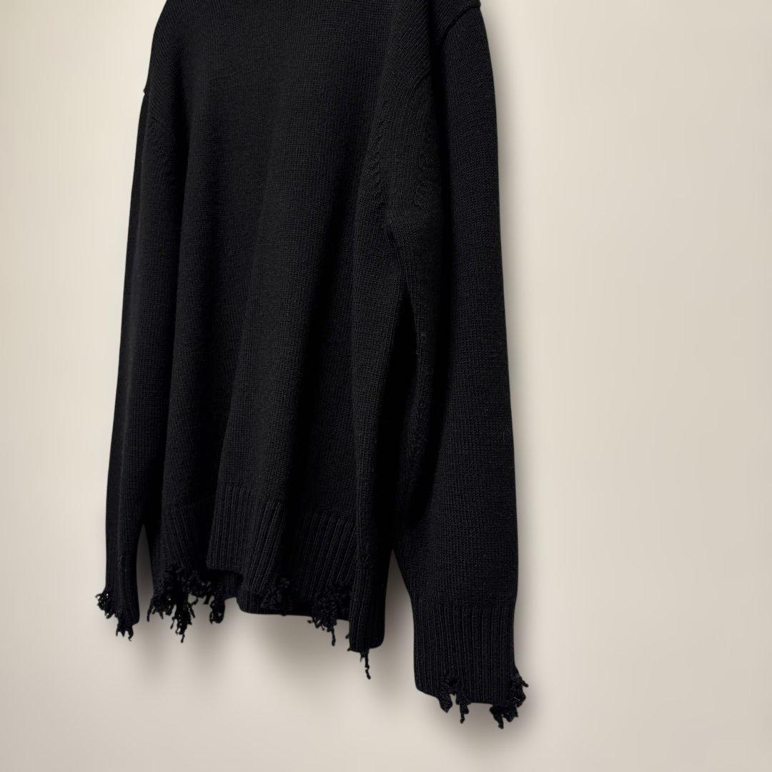 LOEFF 5ゲージ ダメージ ニット プルオーバー UNISEX