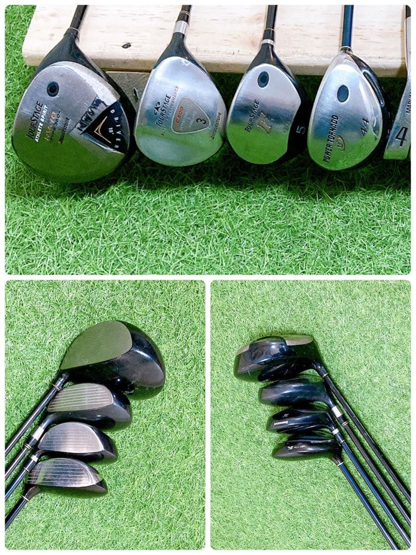 H8 ツアーステージ　初心者オススメ　ゴルフ　クラブセット　メンズ　13本