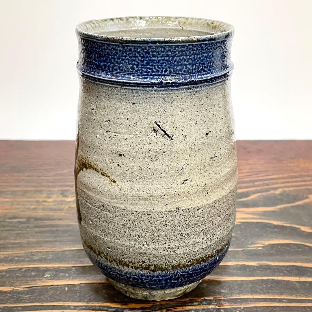 丸田正美 塩釉 作品 ニ点まとめ ビアマグ 花入 花瓶 スティーブ・ハリソン