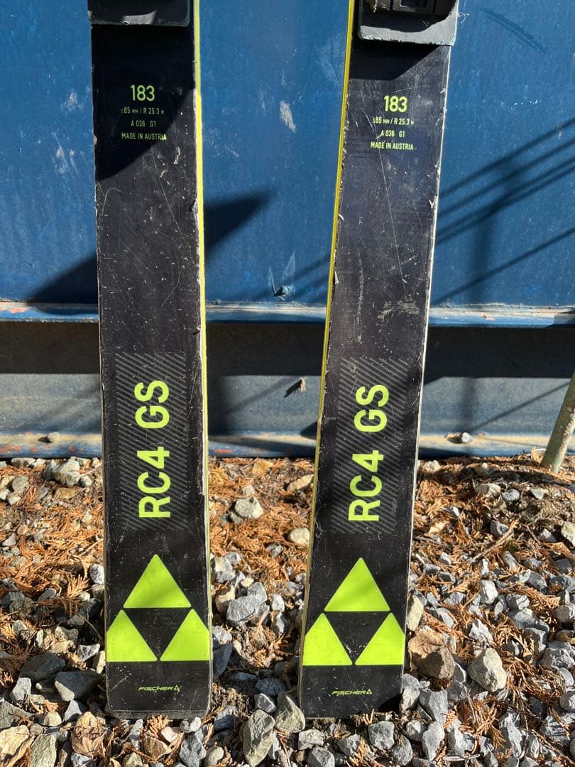 FISCHER RC4 GS 183cmスキー ビインディング付き