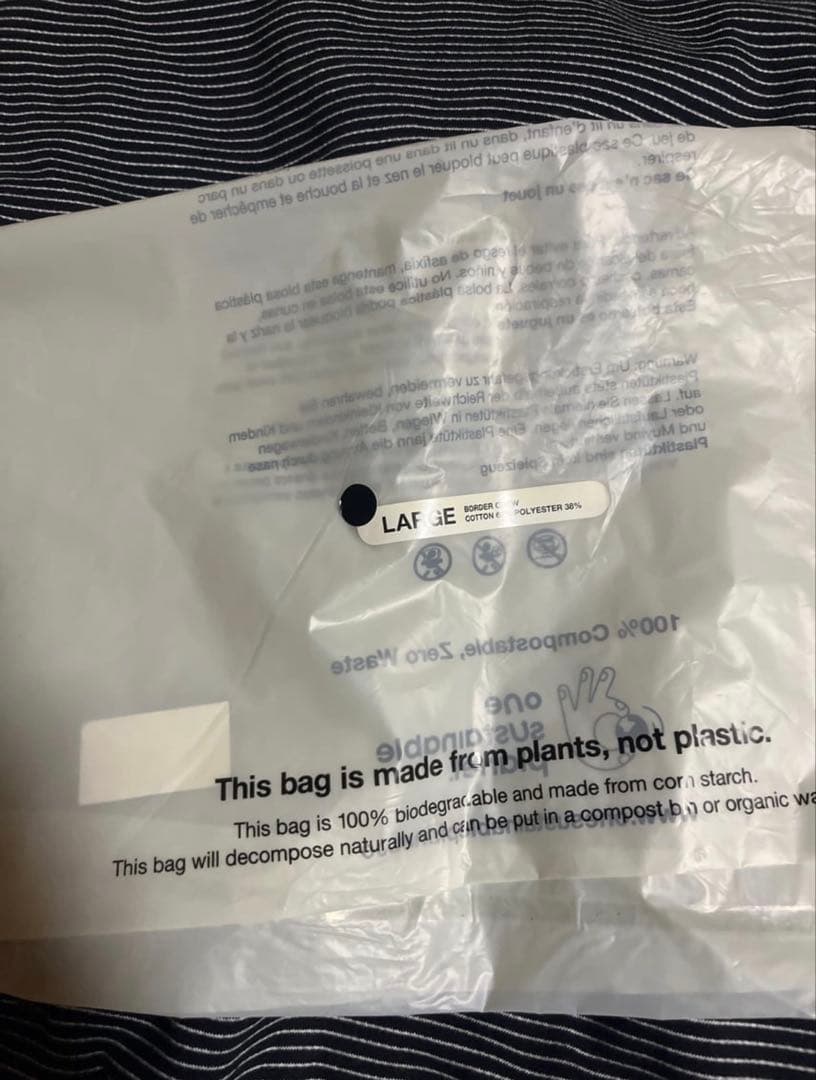 ENNOY Border Crew Neck Sweat Black×White