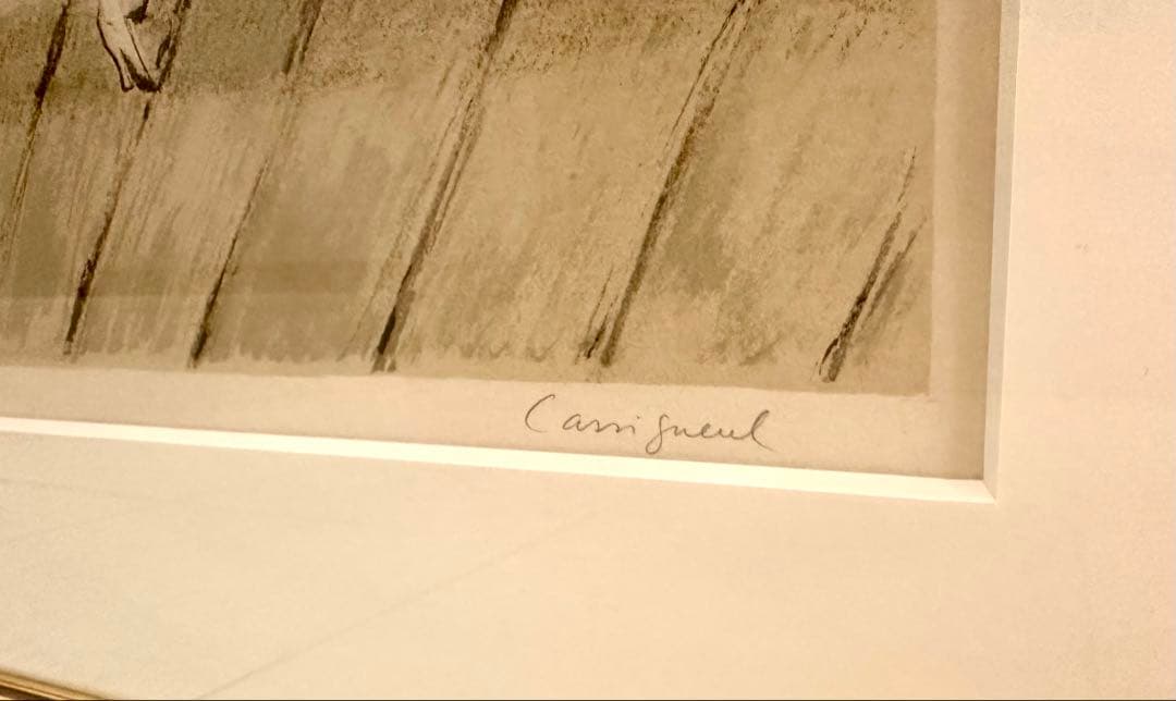 ジャン＝ピエール・カシニョール リトグラフ EA版 額装 直筆サイン入り