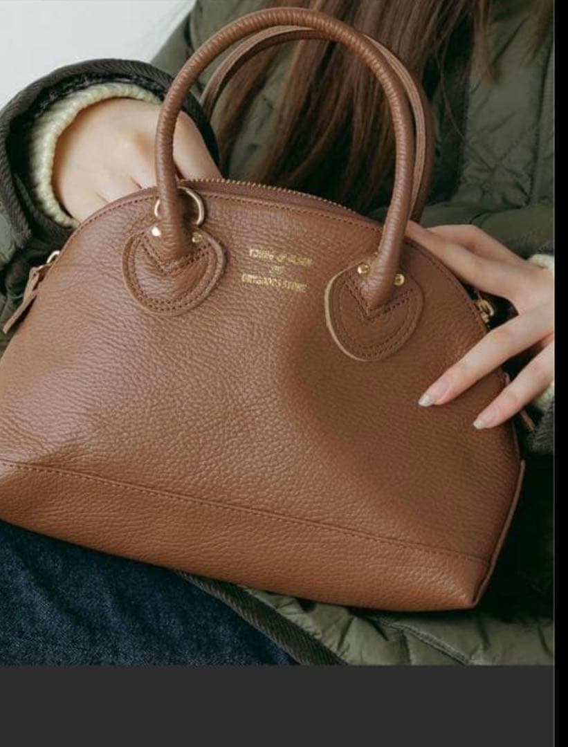 YOLK & OLSEN ブラウンハンドバッグ