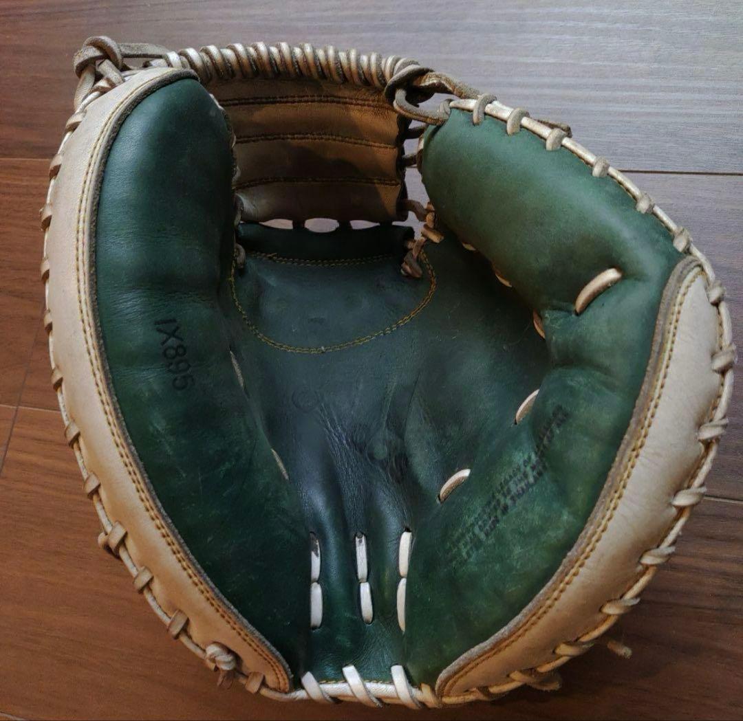 adidas 軟式グローブ 緑/白