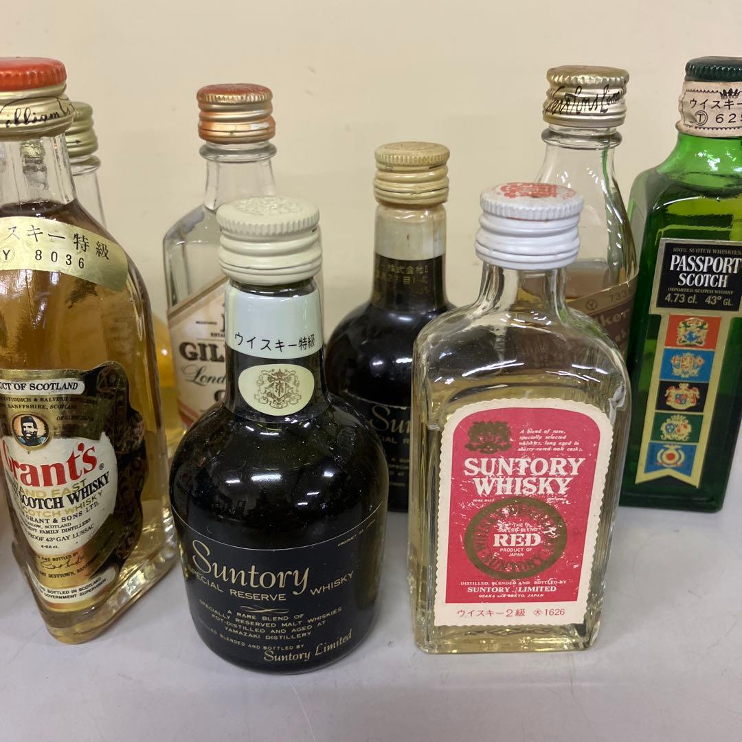 E-壁 ミニボトル 古酒 ウイスキー ジン まとめ売り 11本セット J&B