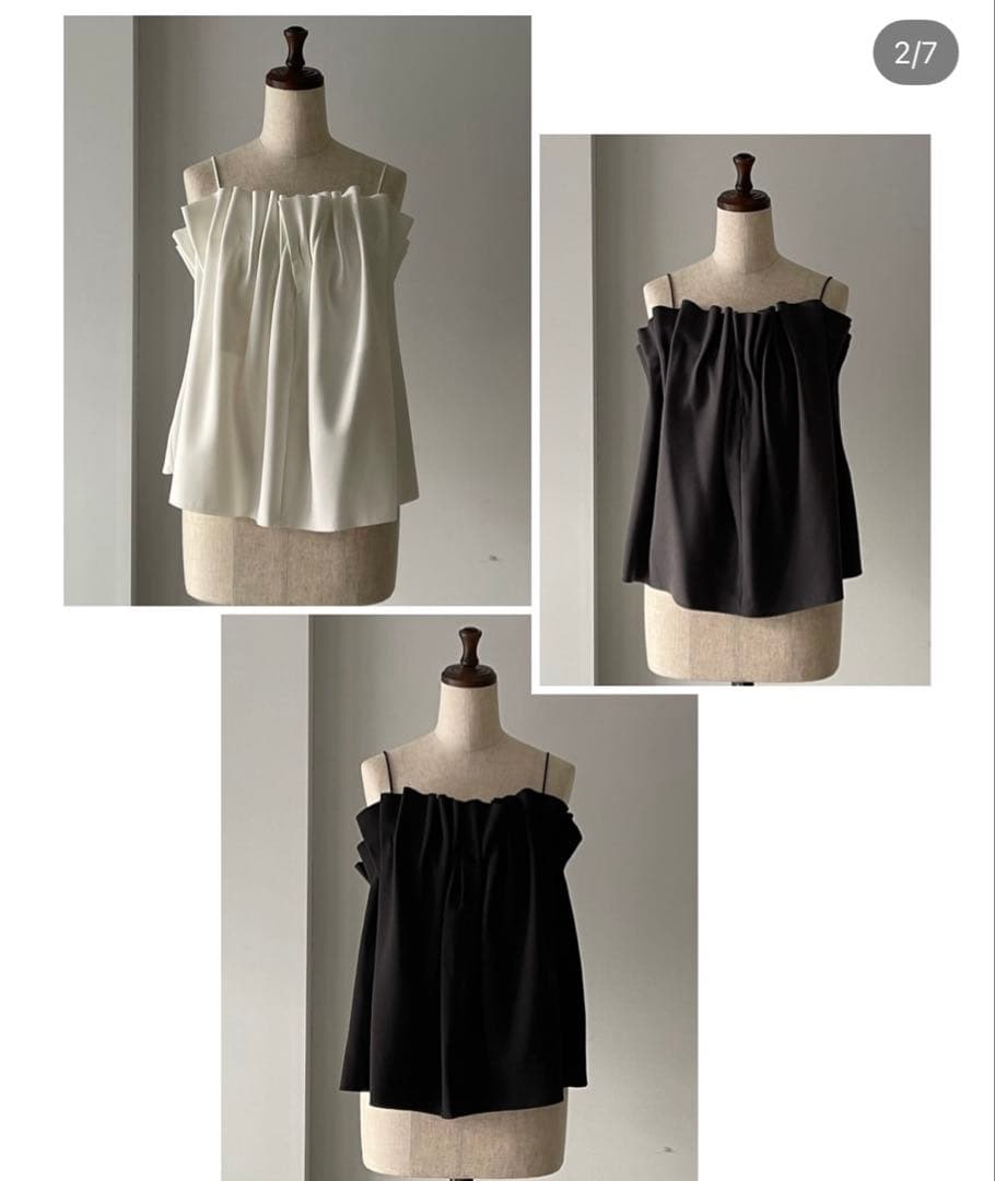 トップス room306contemporary pleats design tops