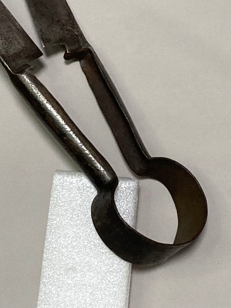 古道具　羊毛　毛刈りバサミ　特大ハサミ　鋏　ウール　羊　吊るされる羊の刻印