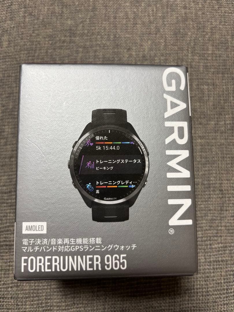 【新品未使用】GARMIN Forerunner 965 ガーミン ブラック