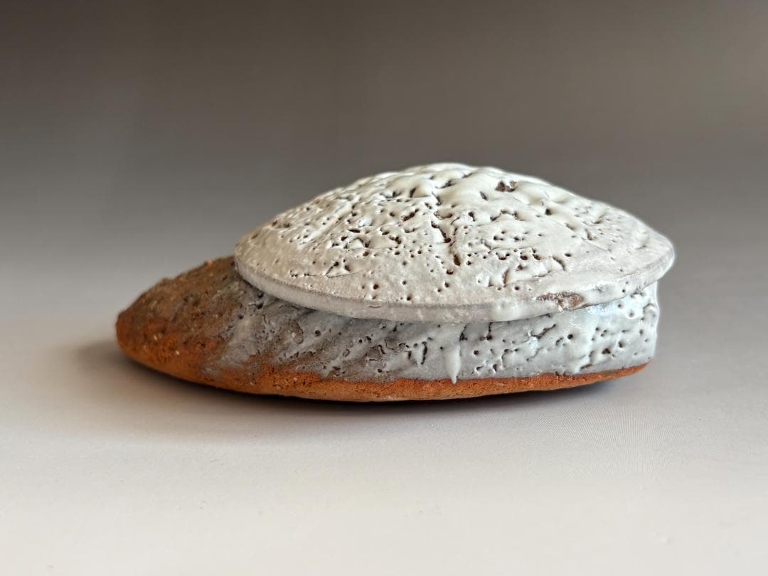 渋谷泥詩　萩焼　掛花入　茶道具