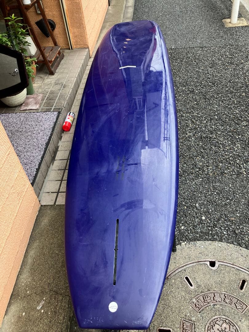 CJ ネルソンフルカーボン10ftシングルフィン ロングボード ネイビーブルー