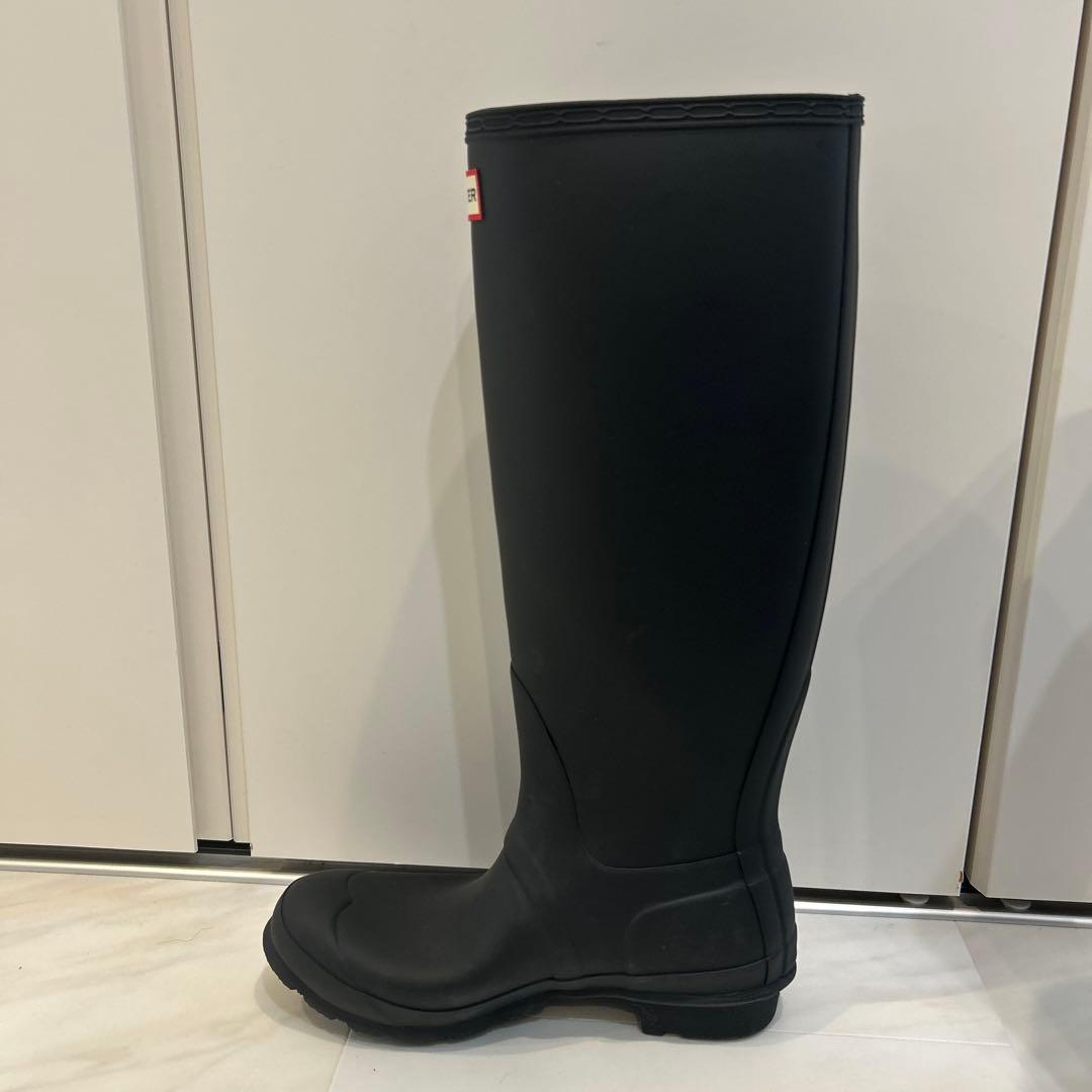 HUNTER ハンター ロングレインブーツ ブラック UK5 美品 定番 人気