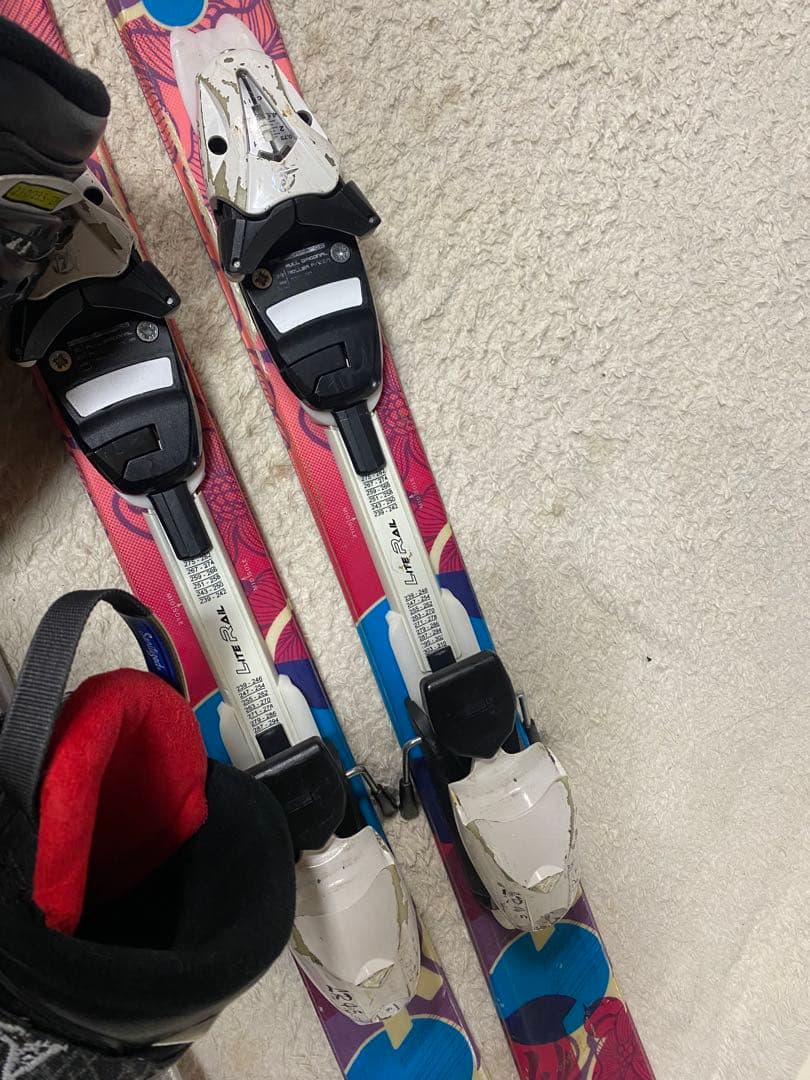 k2 スキー板セット138cmブーツアトミック23-23.5cm ストック110