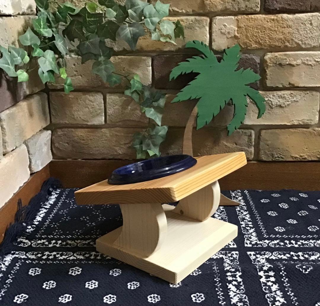 えるも 様 傾斜 犬 猫 ペット用 フード テーブル (1穴タイプ) ★完成品★