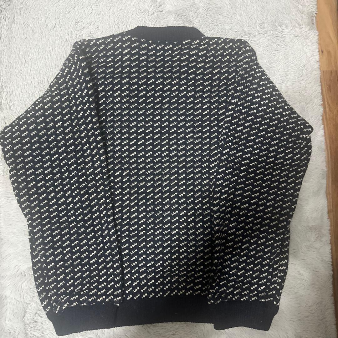 LLBean バーズアイ ウールニット セーター ノルウェー製 L 古着