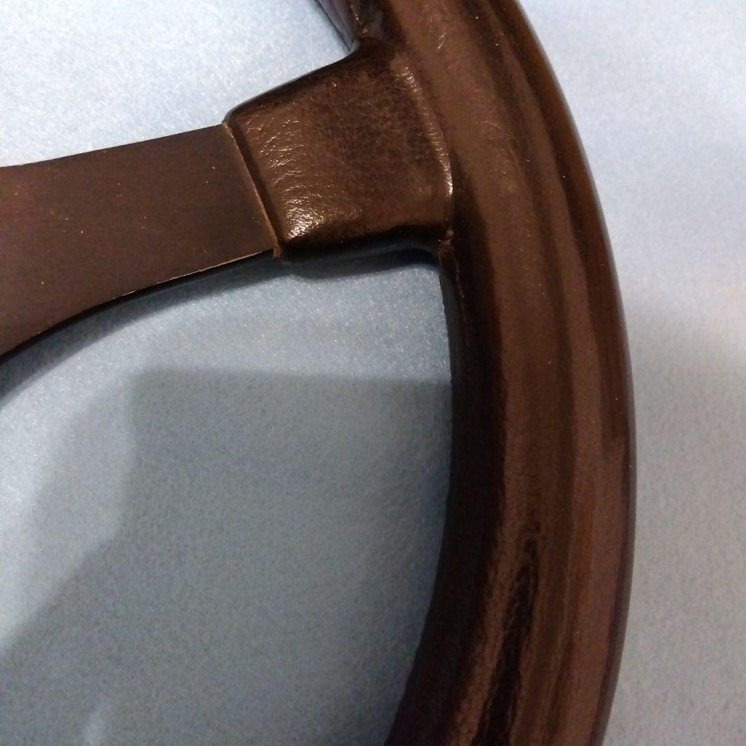 ビ*ト様 当時物❗旧車❗レザー ステアリング 3本スポーク