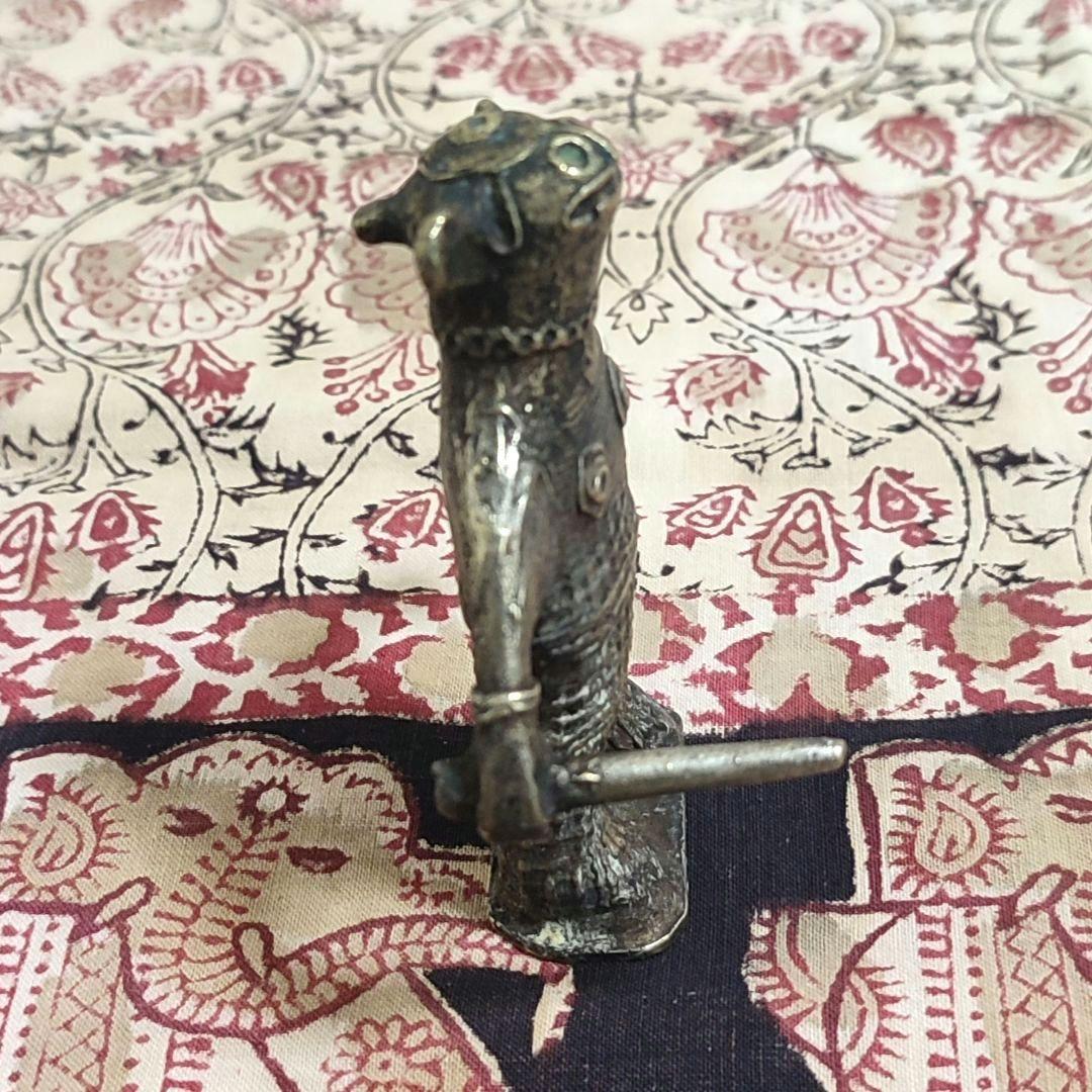 【アンティーク】インドの鋳造工芸品✨神獣のブロンズ