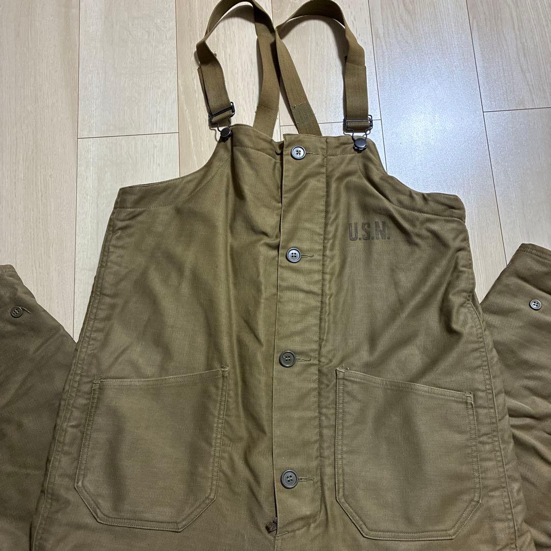 40's usnavy n1 デッキパンツ　ビンテージ　オーバーオール　usn