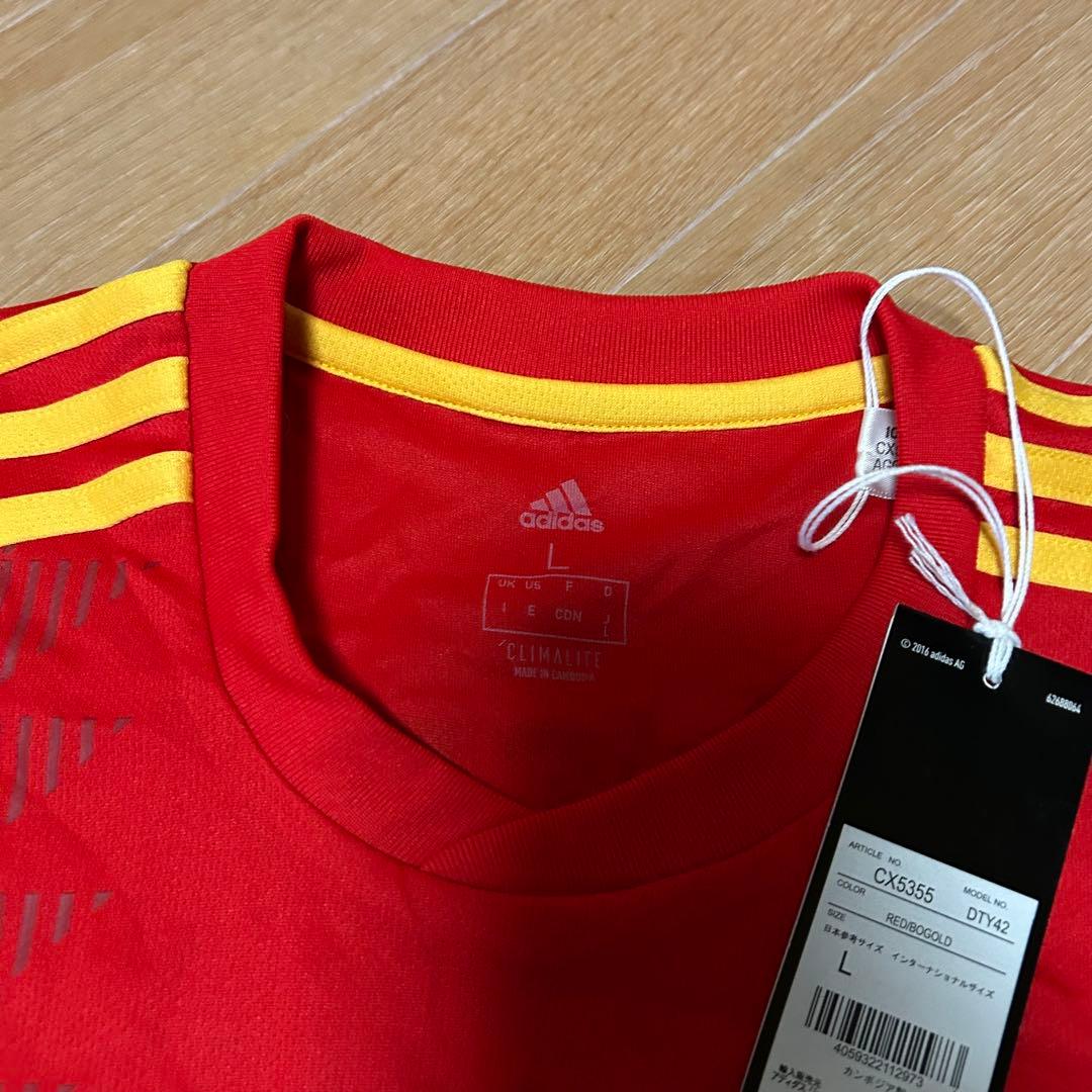 未使用 adidas 2018年 スペイン代表 INIESTA ユニフォーム L