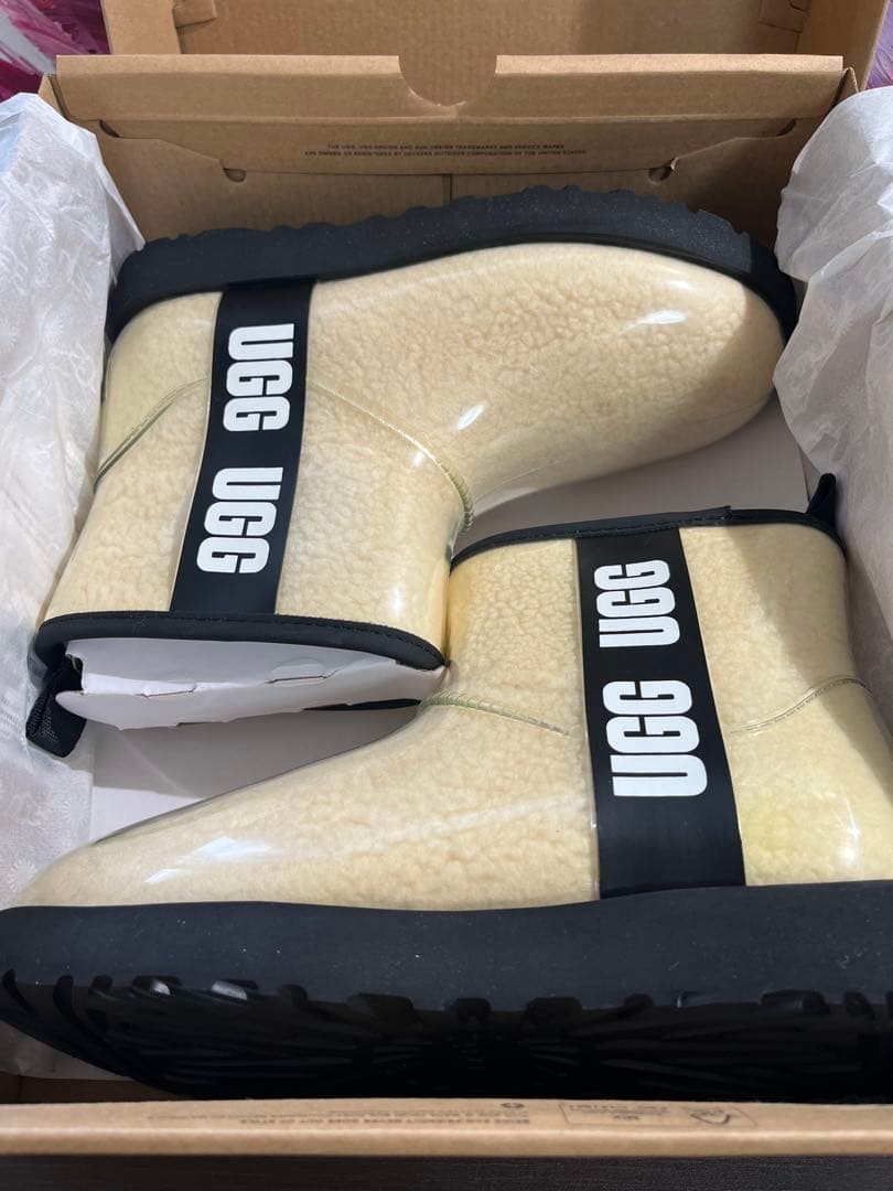 未使用　UGG ブーツ　CLASSIC CLEAR MINI 防水　24cm