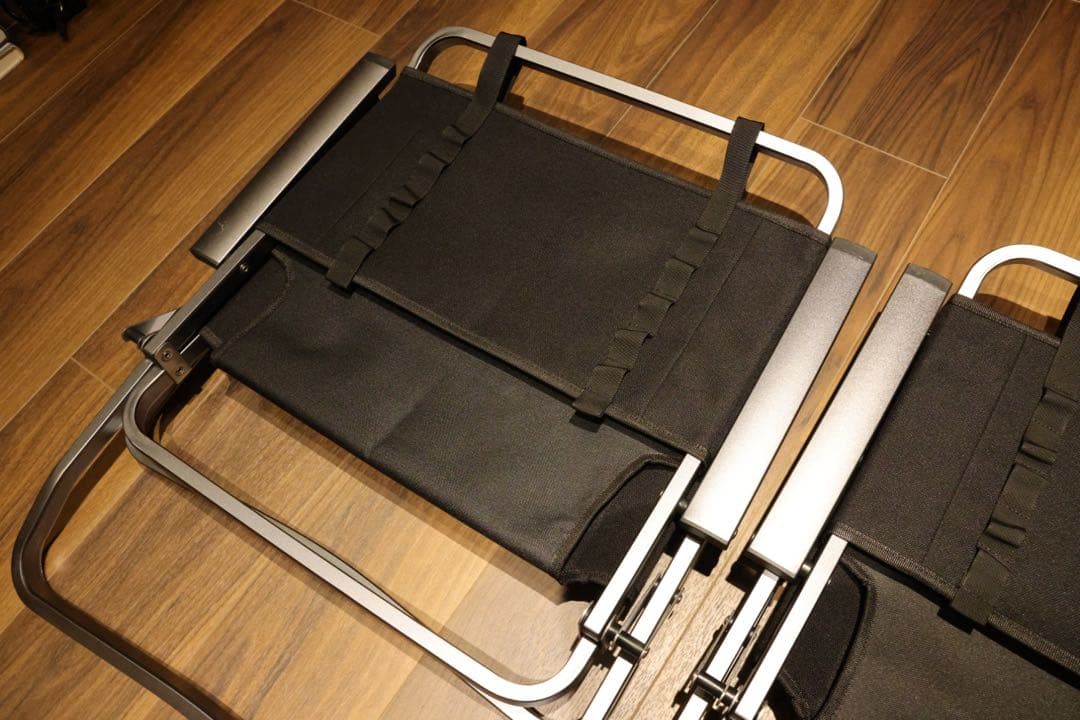 1度使用のみゼインアーツ LADE CHAIR レードチェアブラック 2脚セット