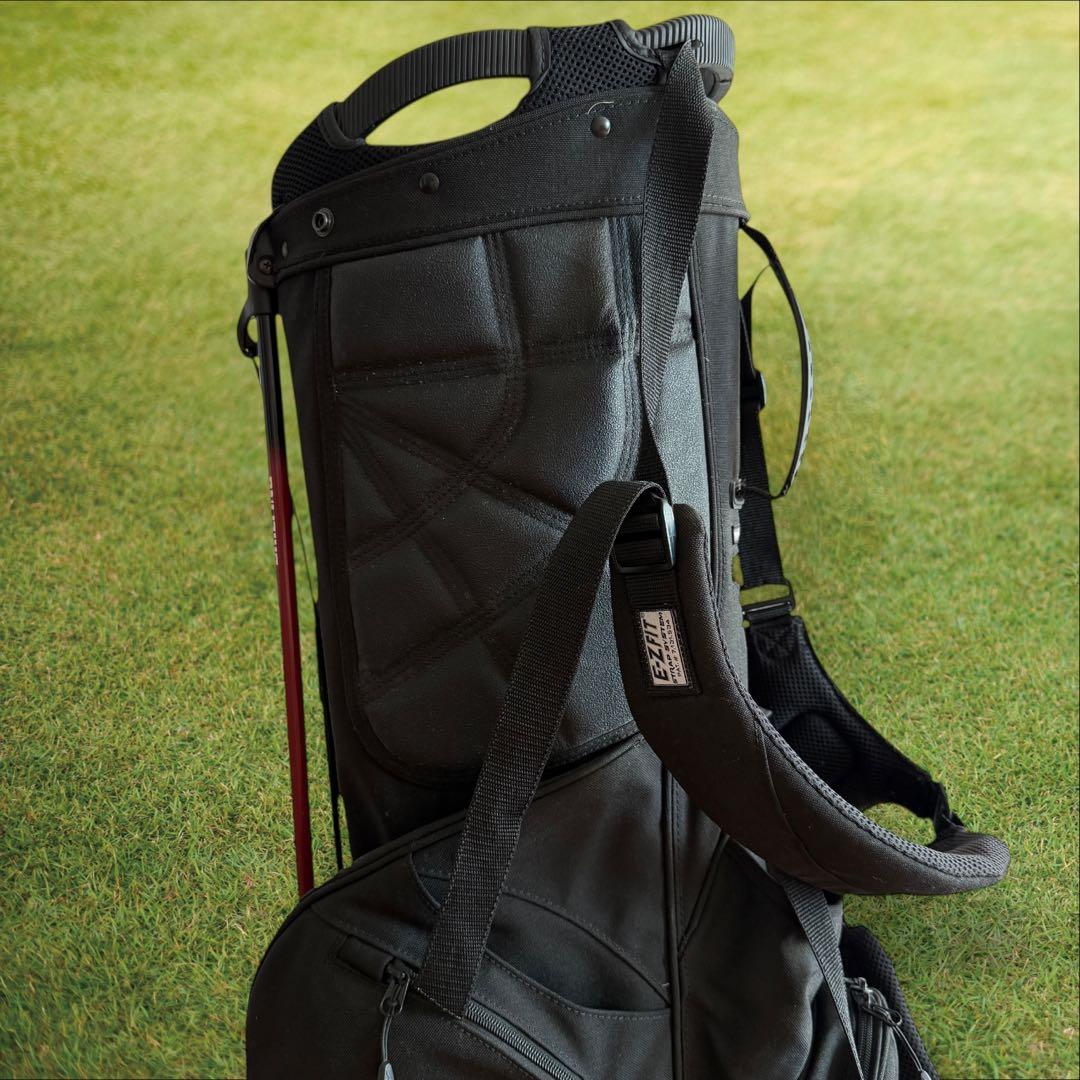 ブリーフィング　キャディバッグ　黒　ブラック　ショルダー式　スタンド式　軽量