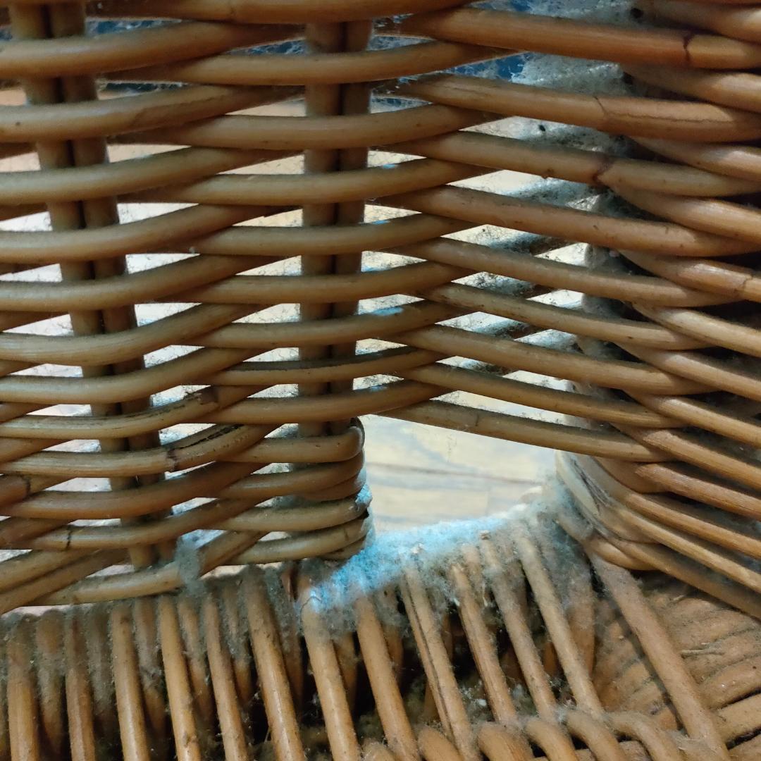 【愛犬の家】　ペット小屋　ラタン 籐　室内用　小型・中型犬　幅62cm