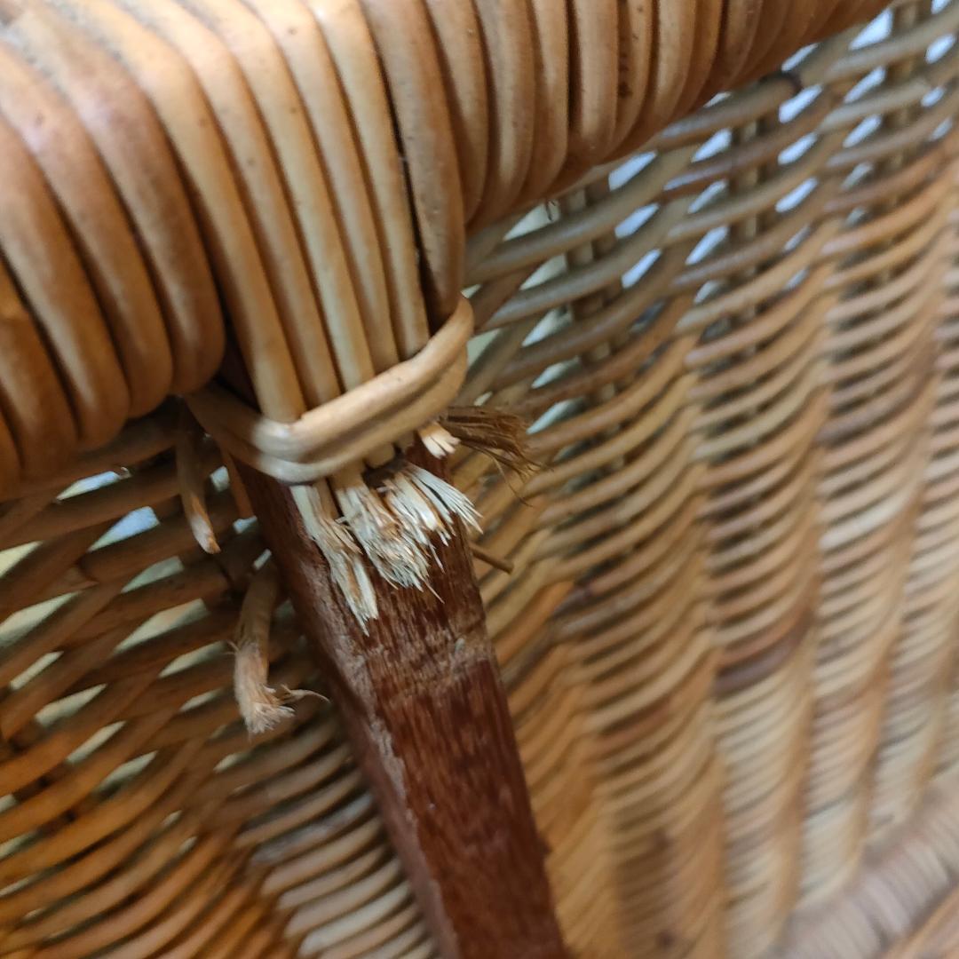 【愛犬の家】　ペット小屋　ラタン 籐　室内用　小型・中型犬　幅62cm