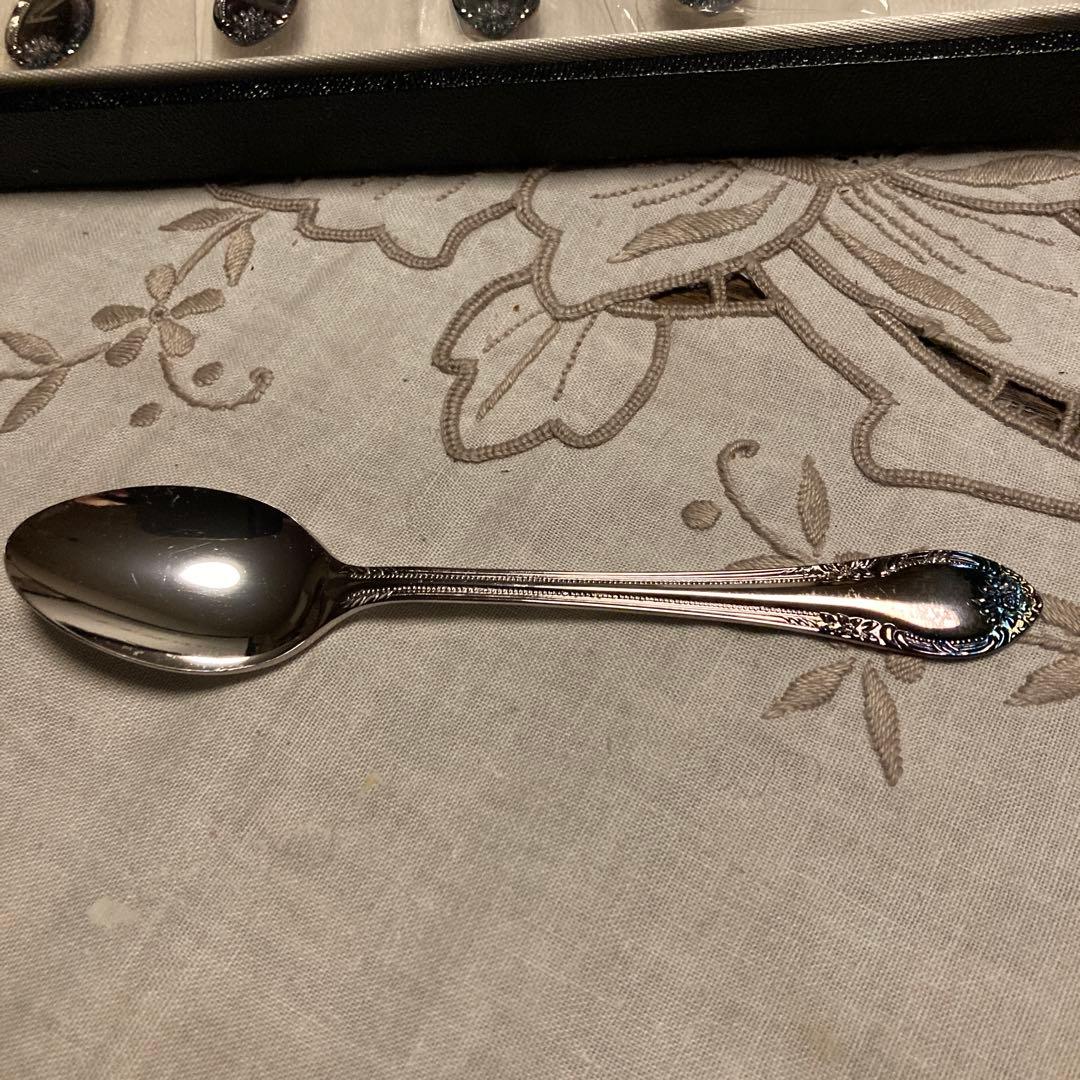 ラッキーウッド　純銀製スプーンセット