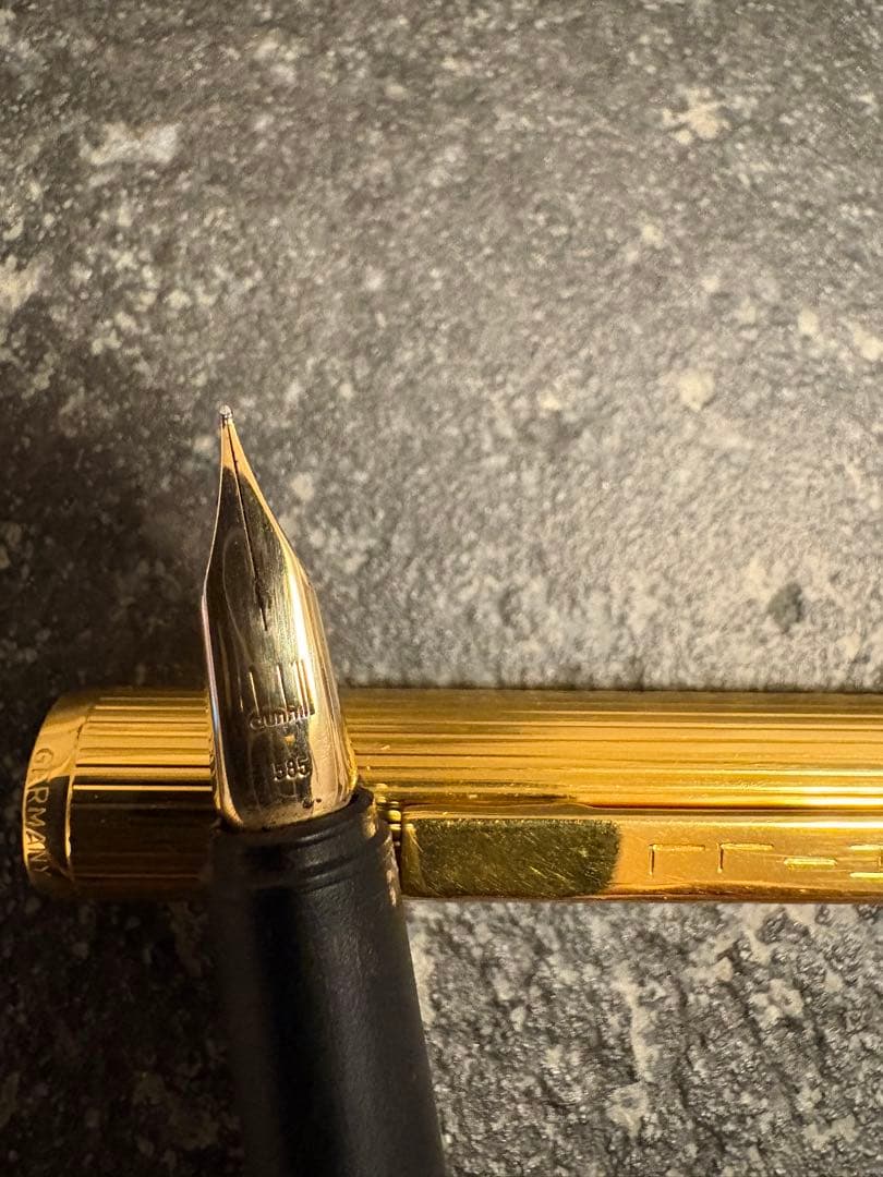 ダンヒル 万年筆 14K GERMANY刻印 コンバーター付 ボールペンセット