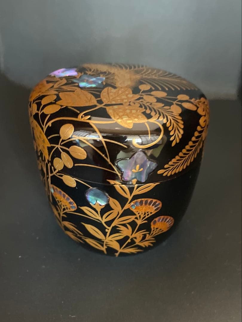 一后一兆　大棗　秋草蒔絵　共箱付