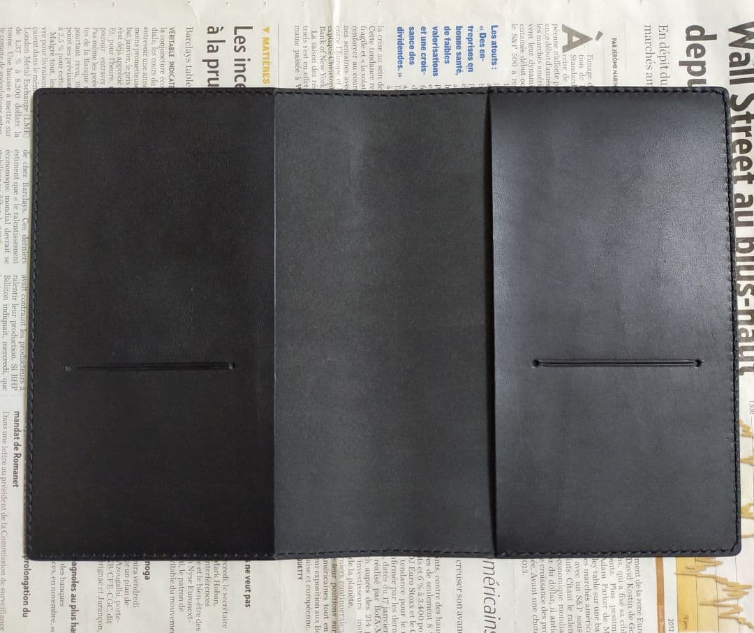 【まや】栃木レザー　ノートカバー