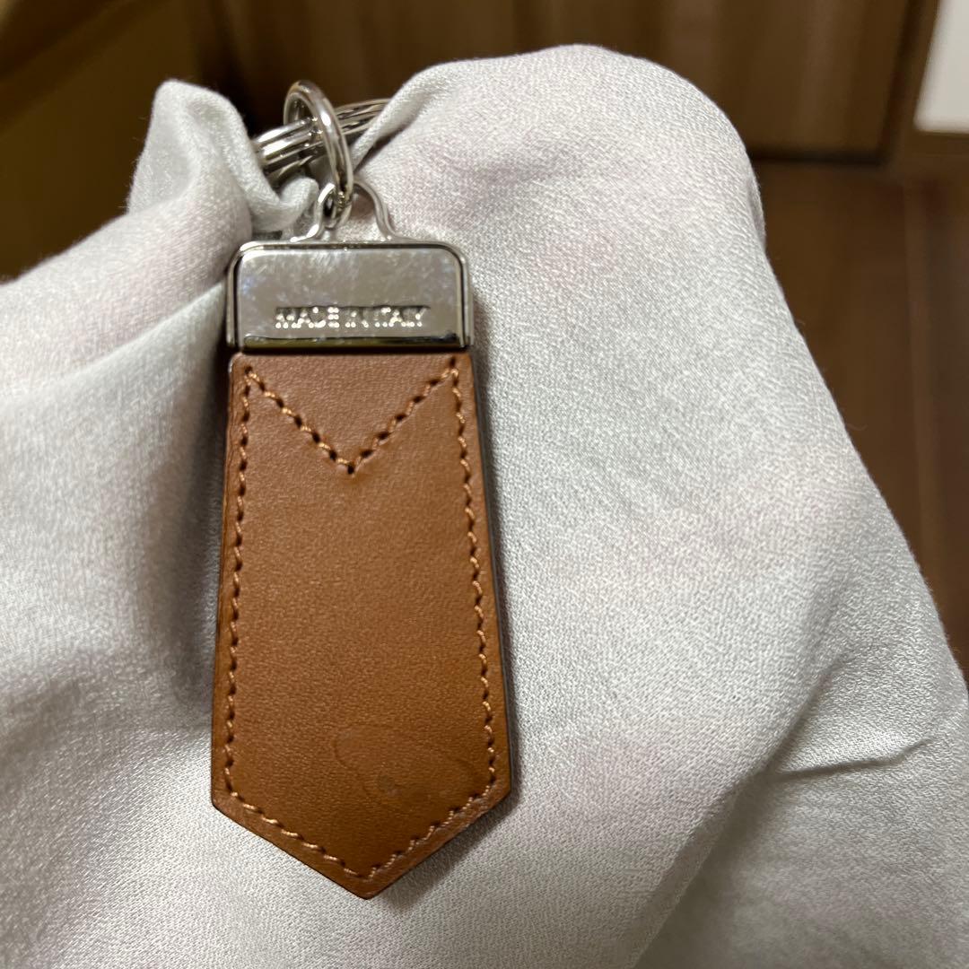 LOUIS VUITTON ブラウンレザー キーホルダー