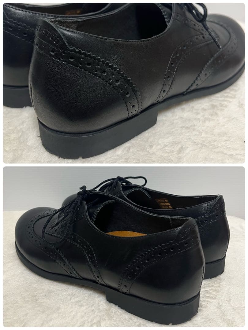 【美品】ビルケンシュトック ララミーロー　レースアップシューズ　ブラック　革靴