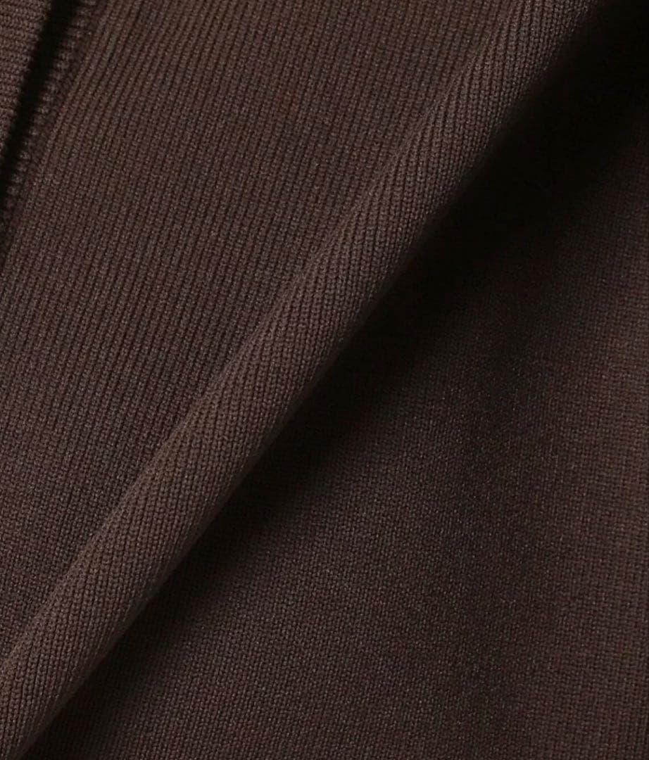 Spick&Span ウォッシャブルクルーネックカーディガン　ブラウン