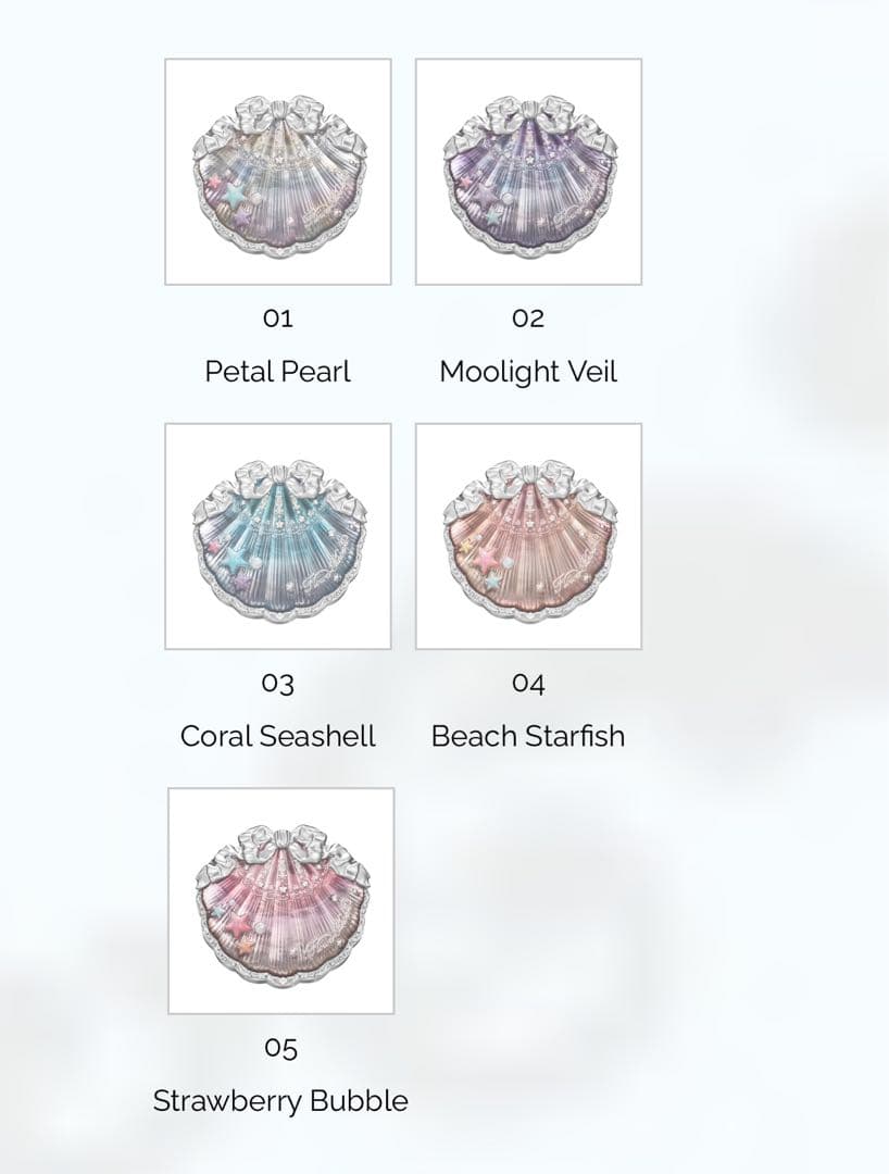 フラワーノーズ　シェルズジュエルコレクション　サテンチーク　全5種　7セット