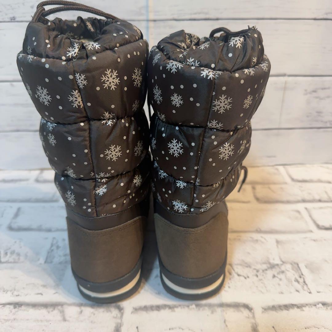 AUSLAND(オスランド)スノーブーツ　雪マーク柄