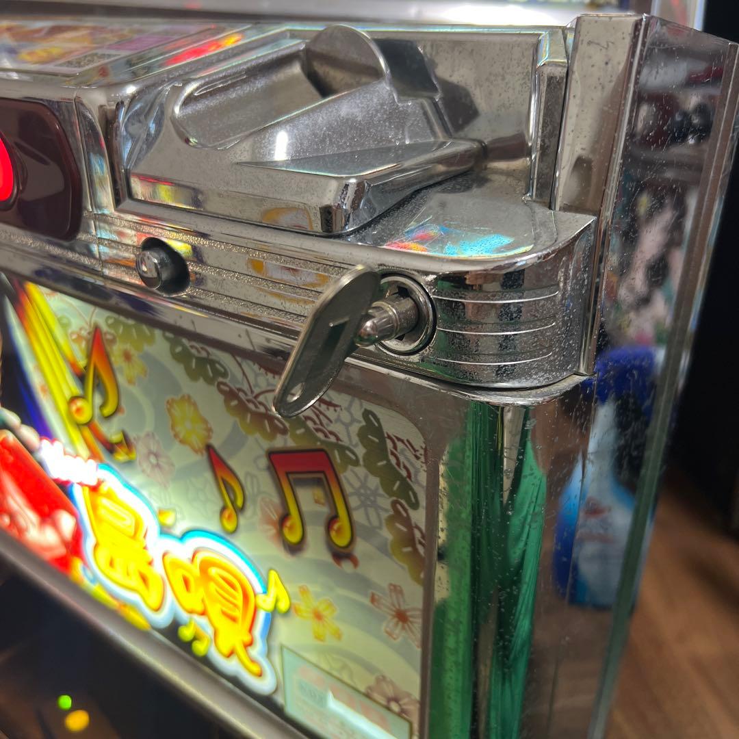 【パチスロ実機】オリンピアNew島唄 30  ４号機 レア 花笠パネル