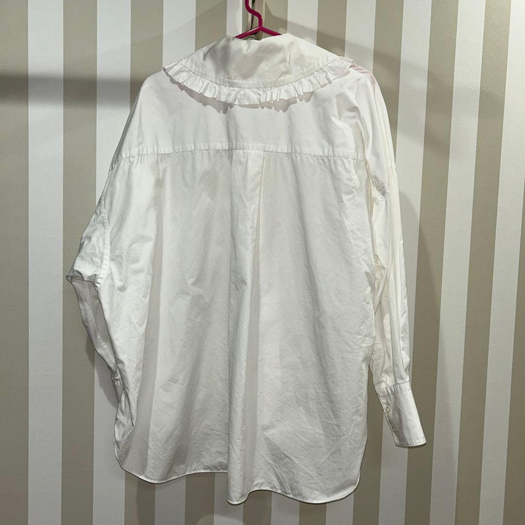 コムデギャルソンガール ブラウス フリル セーラーカラー