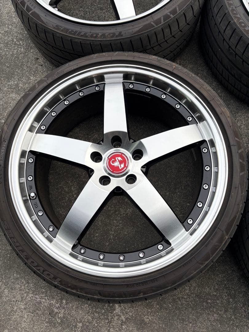 20インチ アルミホイールセット 245/35-20 245/25R20