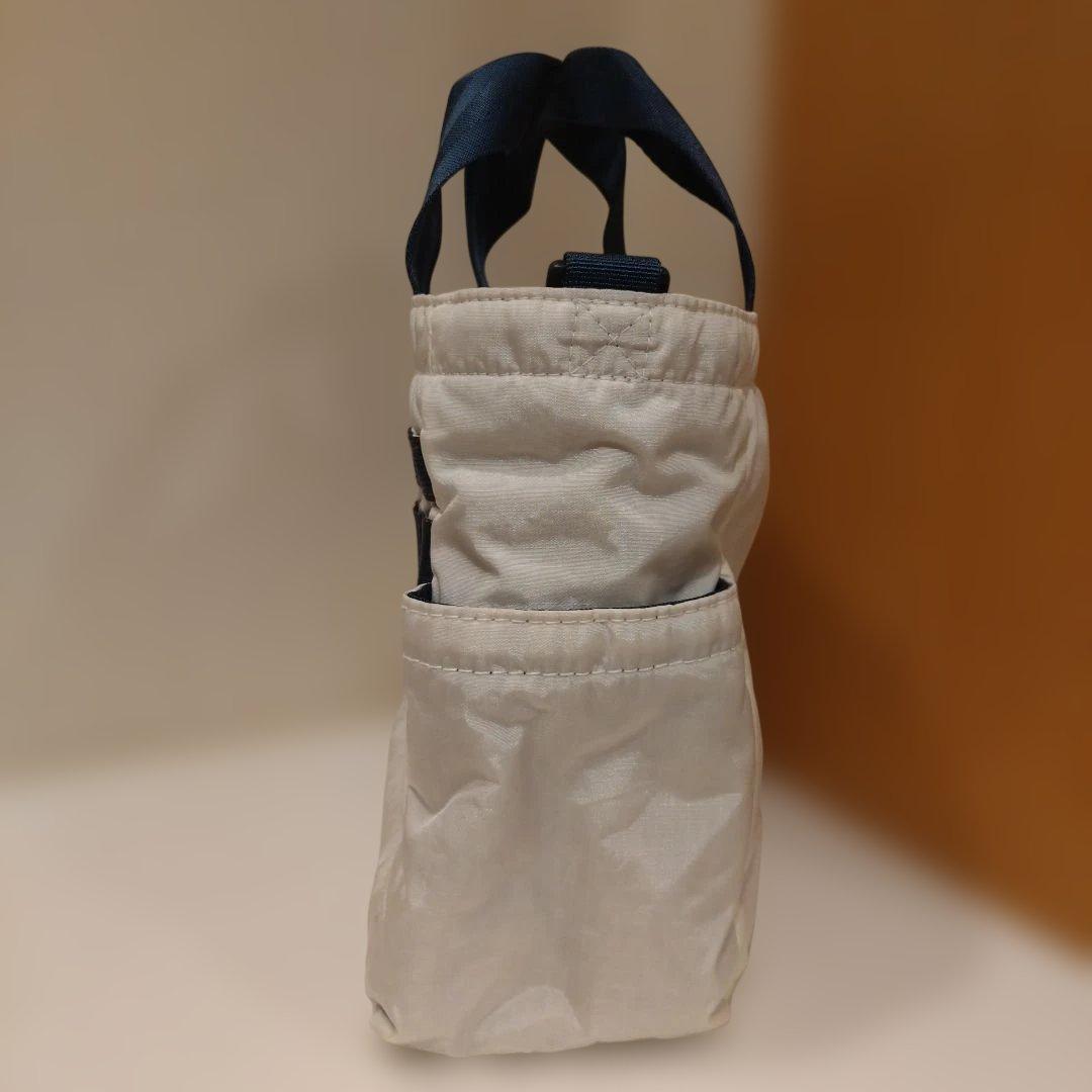 BRIEFING　カートトートバック　大容量 ホワイト☓ネイビー(内側グレー)