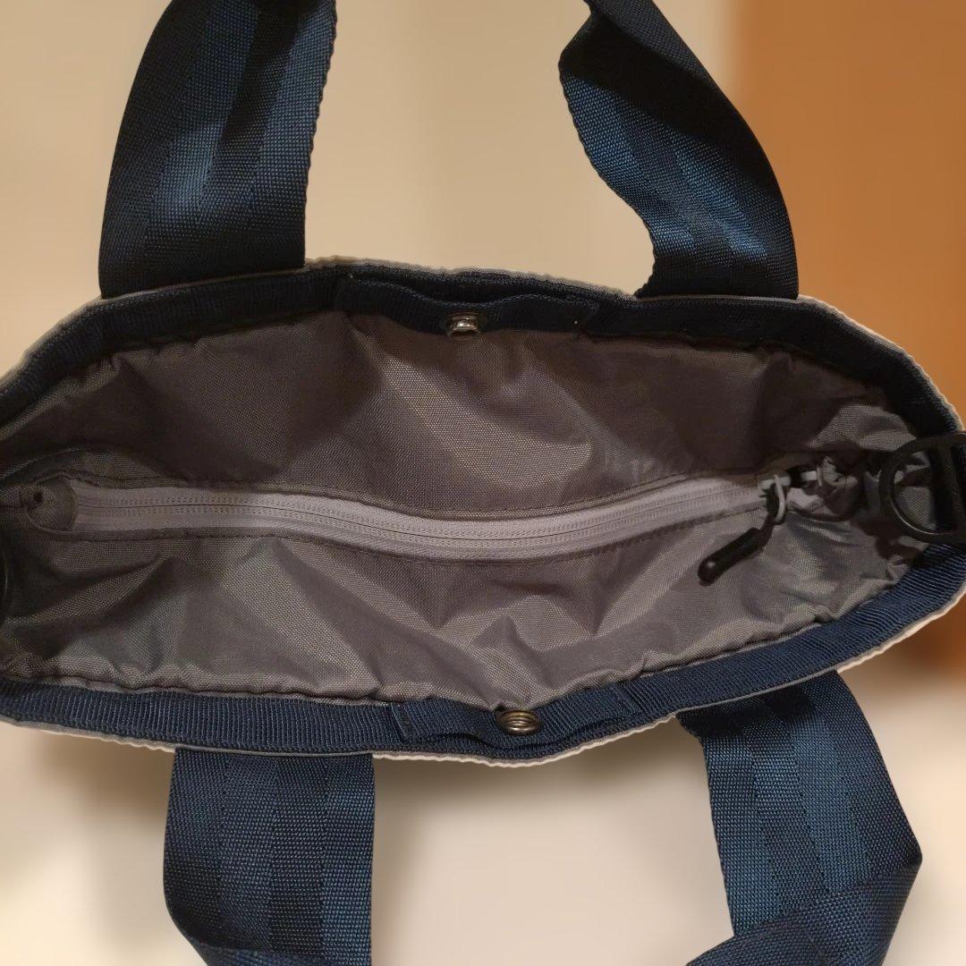 BRIEFING　カートトートバック　大容量 ホワイト☓ネイビー(内側グレー)