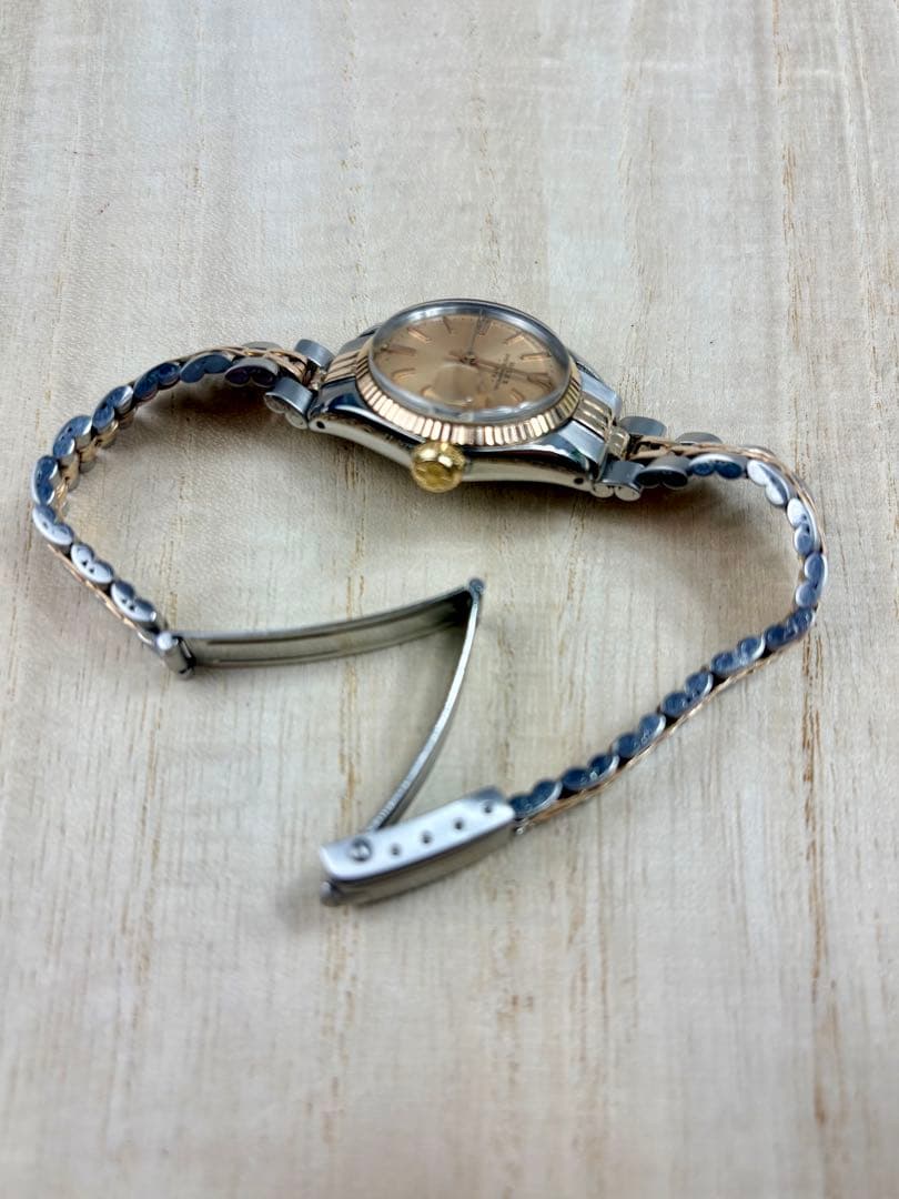 OHロレックス ROLEX Ref.6517オイスターパーペチュアルYG+SS